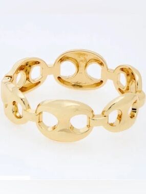 House of Harlow 1960 Polished Gold Chunky Link Bracelet